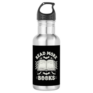 Botella De Agua Leer Más Libros Retro Halloween Amante de los Libr