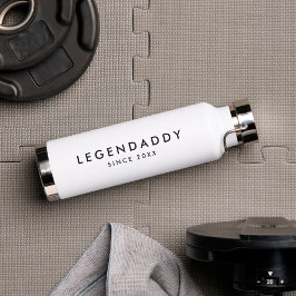 Botella De Agua LegenDaddy para legendarios dads simple minimalist