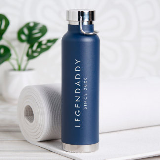 Botella De Agua Legendaddy para Papás legendarios simple minimalis
