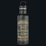 Botella De Agua Legends Were Born In July 1952 70th Birthday 70 Ye<br><div class="desc">Legends Were Born In July 1952 70th Birthday 70 Year Old</div>