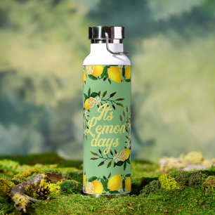 Botella De Agua Lemon Days Green