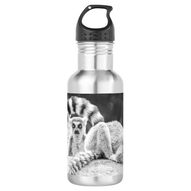 Botella de agua Lemur de Madagascar (Anverso)