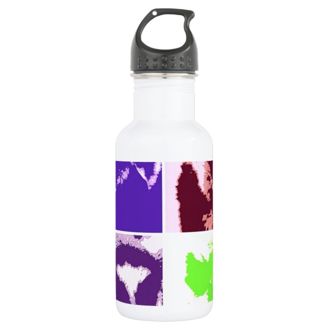 Botella De Agua Lémures del Pop Art (Anverso)