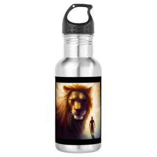 Botella De Agua León animal espiritual 1