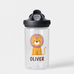 Botella De Agua León de dibujos animados personalizado lindo