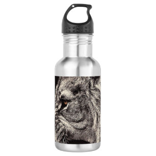 Botella De Agua León masculino enojado