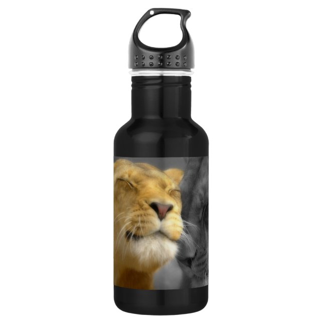Botella De Agua Leones enamorados (Anverso)