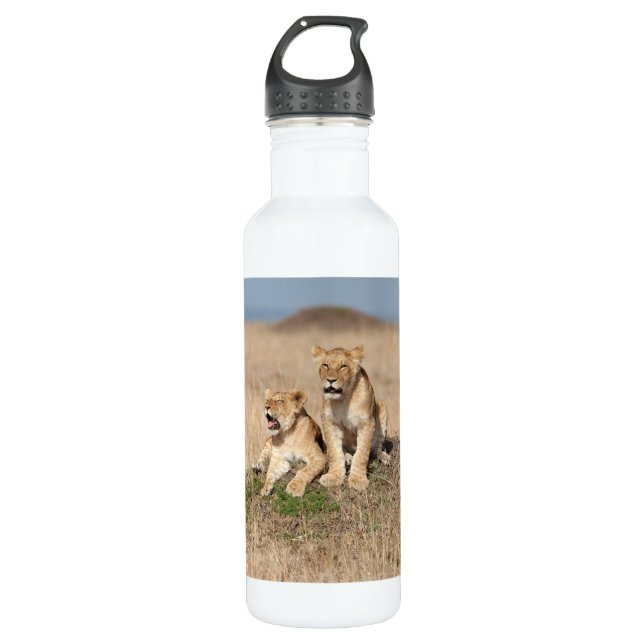 Botella De Agua Leones jóvenes (Anverso)