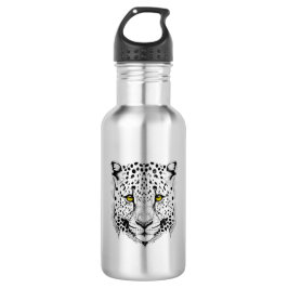 Botella De Agua Leopard Wild Animal Nature Ilustracion Tattoo