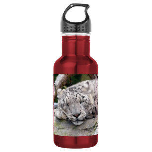 Botella De Agua Leopardo de la nieve - ¡hermoso!