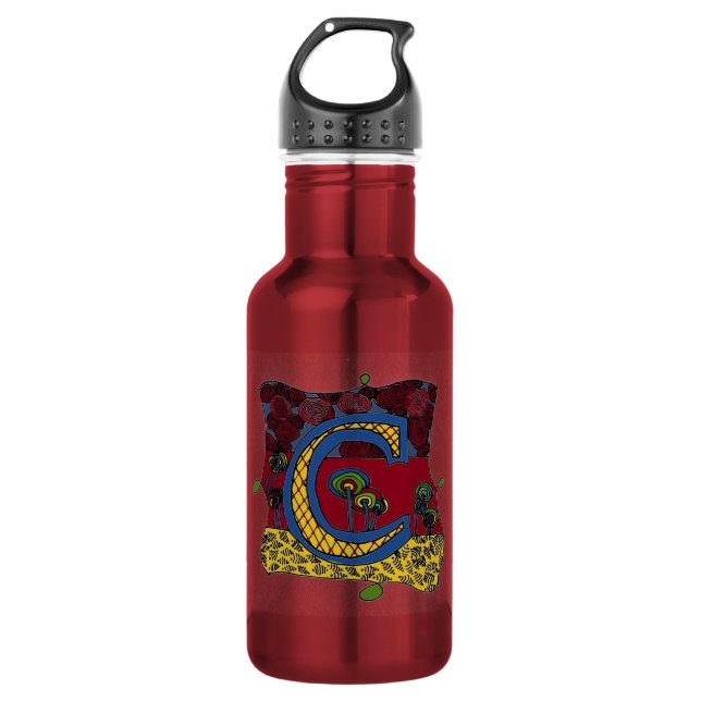 Botella De Agua Letra C (Anverso)