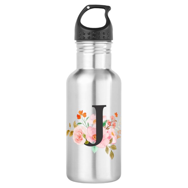 Botella De Agua Letra J (Anverso)