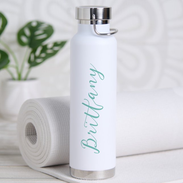 Botella De Agua Letra Modernista Minimalista Personalizada (Personalized Water Bottle with Name, Bridesmaid Gift Proposal, Bride Gift, Bachelorette Favor)