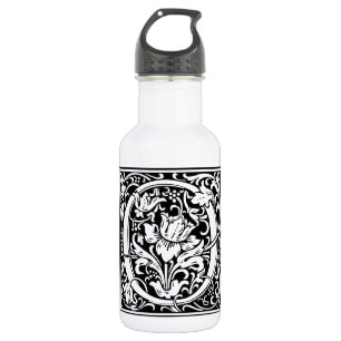 Botella De Agua Letra O Monograma Medieval Art Nouveau