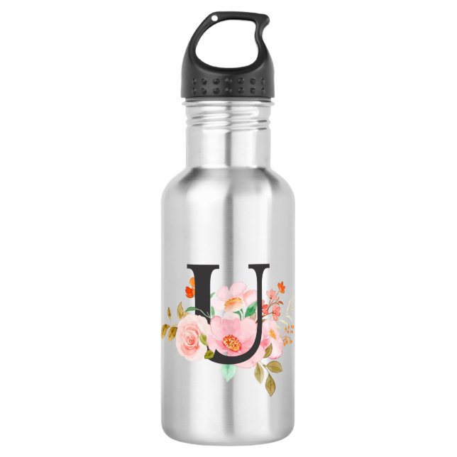 Botella De Agua Letra U (Anverso)