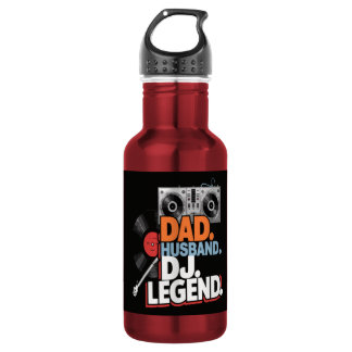 Botella De Agua Leyenda de DJ, padre y esposo