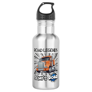 Botella De Agua Leyendas de carretera: ¡El rugido de Semi!