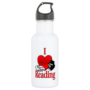 Botella De Agua Leyendo el corazón
