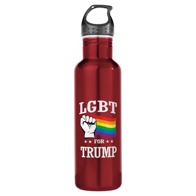 BOTELLA DE AGUA LGBT PARA EL TRIUNFO (Anverso)