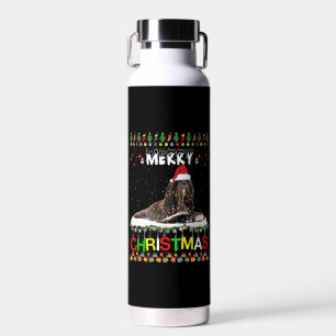 Botella De Agua Lhasa Apso Árbol de Navidad Luz Pajama Navidad Per
