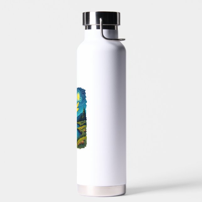 Botella De Agua Libélula Noche Estrellada (1) (Izquierdo)