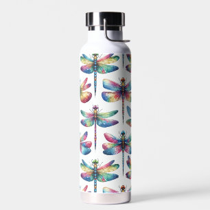 Botella De Agua Libélulas Caleidoscopio