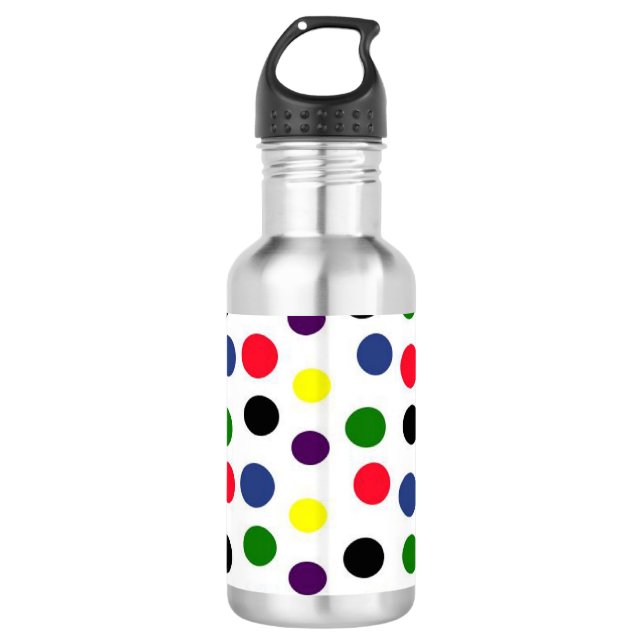 Botella De Agua Libertad colorida de los puntos (Anverso)
