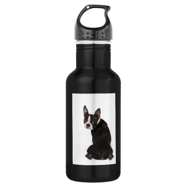 Botella De Agua Libertad de Boston Terrier (Anverso)