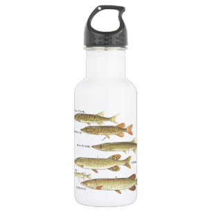 BOTELLA DE AGUA LIBERTAD DE LA FAMILIA DE PESCA DEL LUCIO
