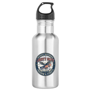 Botella De Agua Liberty Skate Patriótico Patriótico Patineta Vint