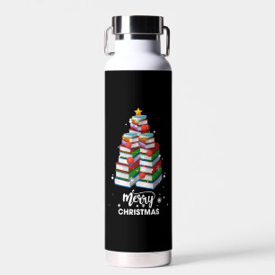 Botella De Agua Libro Navidad Árbol Regalo De Navidad Para Libros