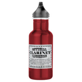 Botella De Agua Licencia Clarinet