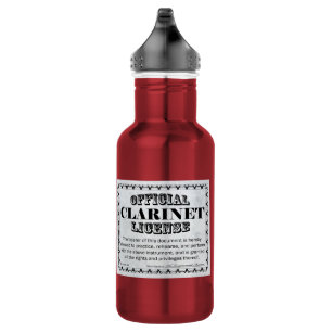 Botella De Agua Licencia Clarinet