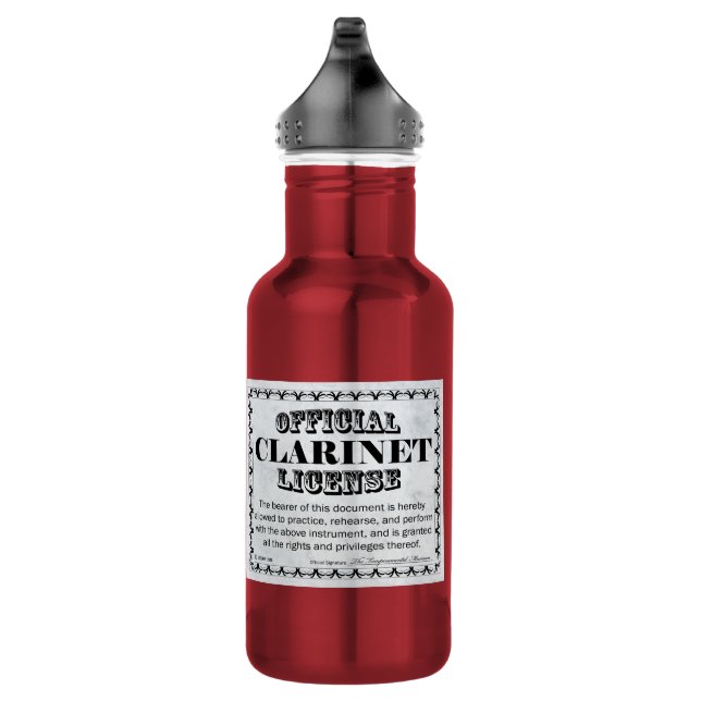 Botella De Agua Licencia Clarinet (Derecha)