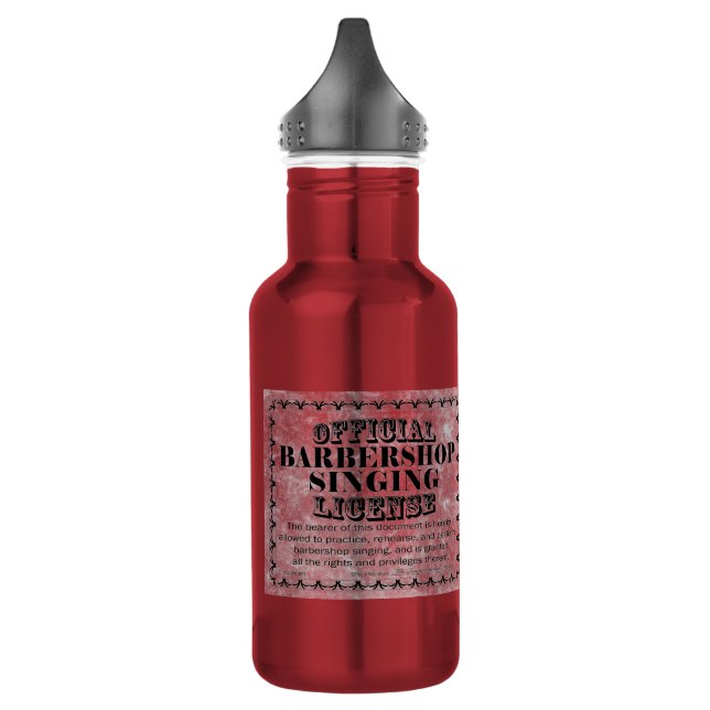 Botella De Agua Licencia de Barbershop Singing (Izquierda)