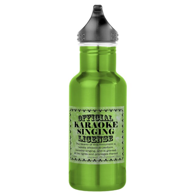 Botella De Agua Licencia de canto de Karaoke (Derecha)