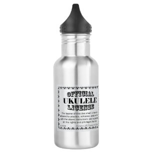 Botella De Agua Licencia de Ukulele