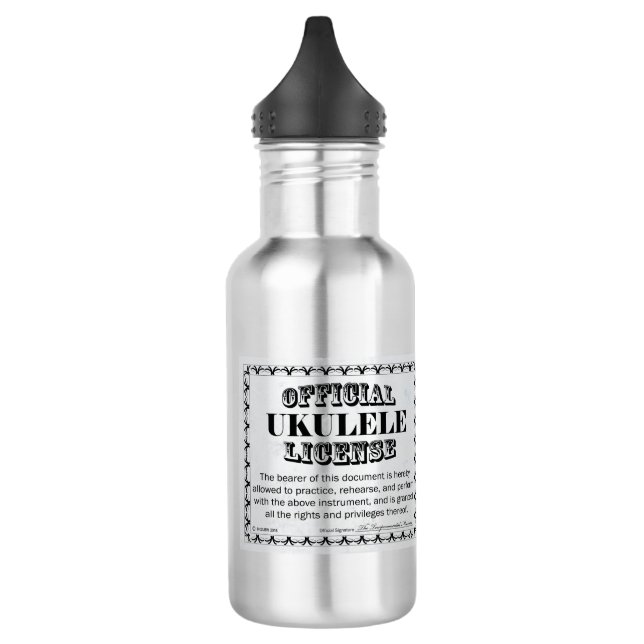 Botella De Agua Licencia de Ukulele (Izquierda)