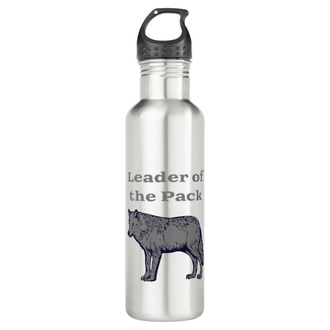 Botella De Agua Líder del lobo del paquete (Anverso)