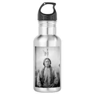 Botella De Agua Líder lakota sacudiendo a indígenas norteamericano
