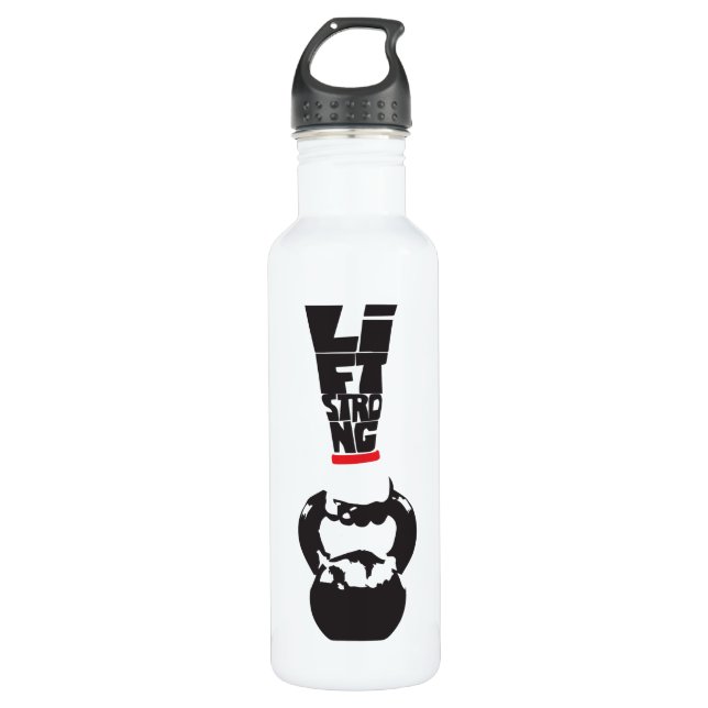 Botella De Agua Lift Strong - Kettlebell (Anverso)