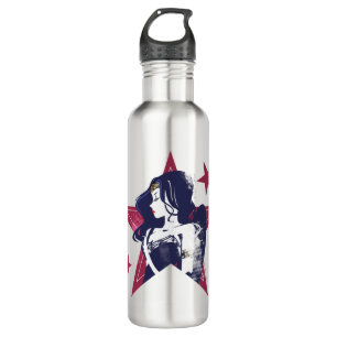 Botella De Agua Liga de la Justicia   Mujer Maravilla y arte pop d
