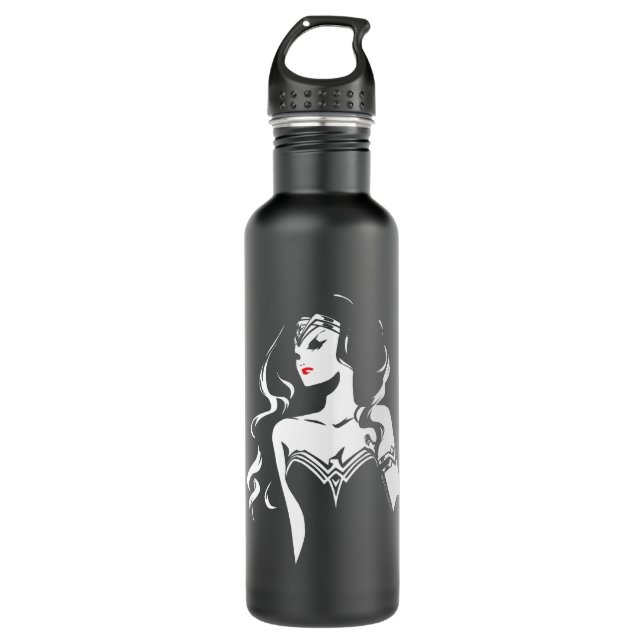 Botella De Agua Liga de la Justicia | Wonwoman Noir Pop Art (Anverso)