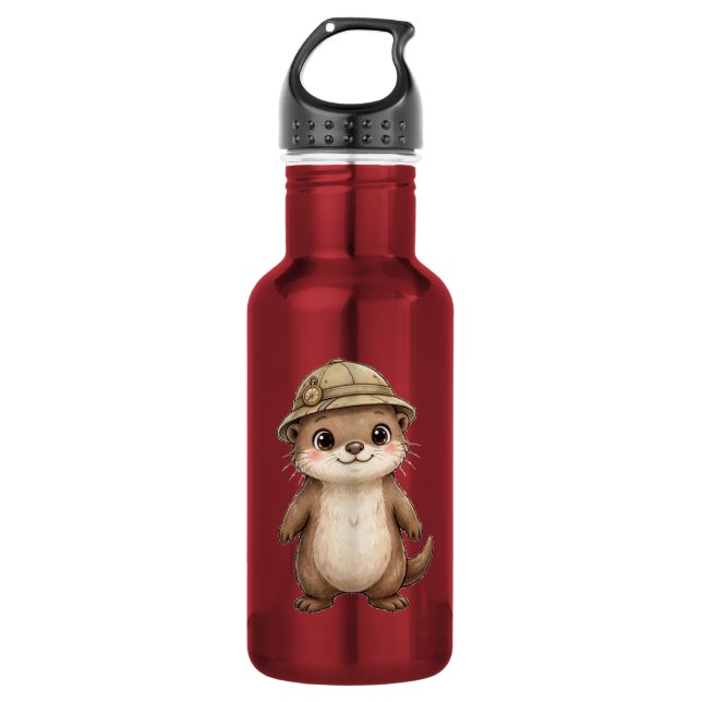 Botella de agua Lil' Bayou Explorers Otter (Anverso)