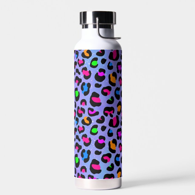 Botella De Agua Lilac Leopard Tumbler (Izquierdo)