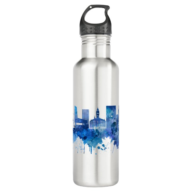 Botella De Agua Lille France Skyline Blue (Anverso)