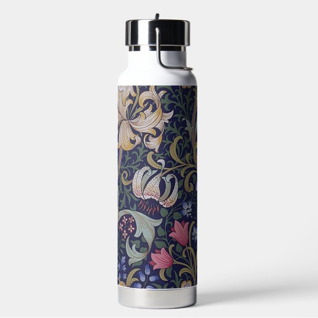 Botella De Agua Lily Dorada, William Morris (Izquierda)