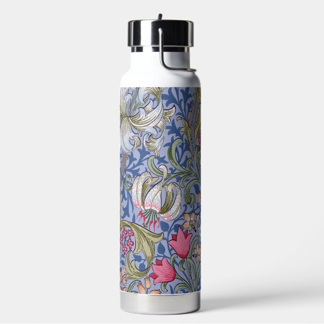 Botella De Agua Lily Dorada, William Morris (Izquierda)