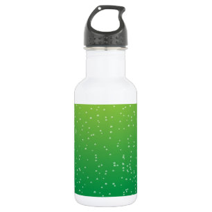 Botella De Agua Lime Soda con pequeñas burbujas fondo arte