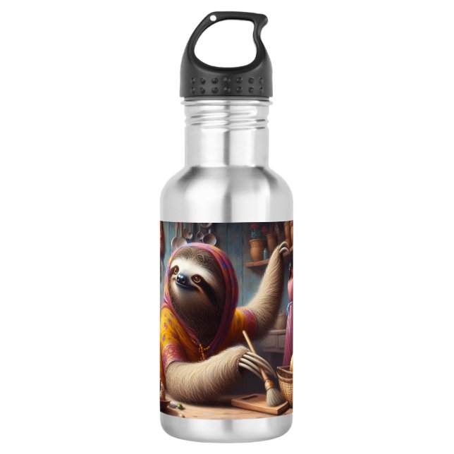 Botella De Agua Limpieza de eslogan de una cocina (Anverso)